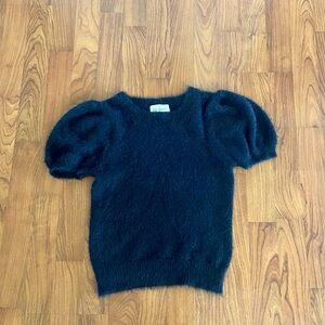 J Crew The Reeds Fuzzy short puff sleeve fuzzy sweater xxs